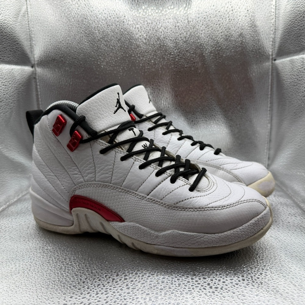 Size 6Y Nike Air Jordan 12 Retro Twist White Red Boys Youth Shoes 153265-106